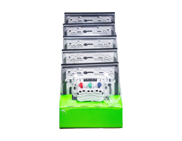 Lot de 5 prises 2P+T affleurante anthracite "ODACE" - Brico Dépôt