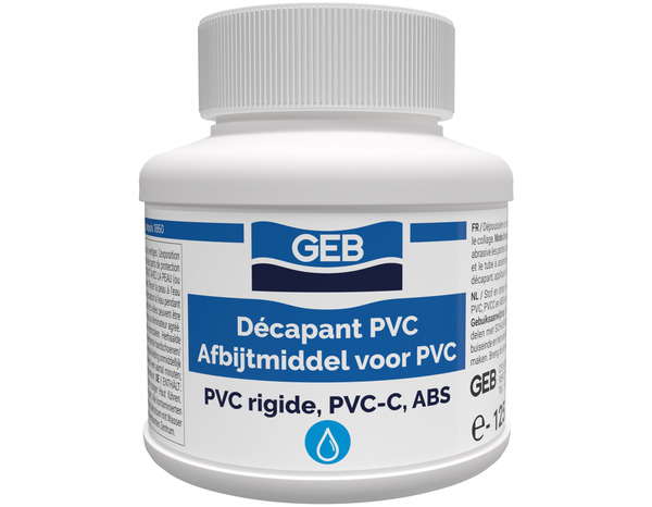 Décapant pour PVC rigide, PVCC ou ABS - 125 ml - GEB - Brico Dépôt