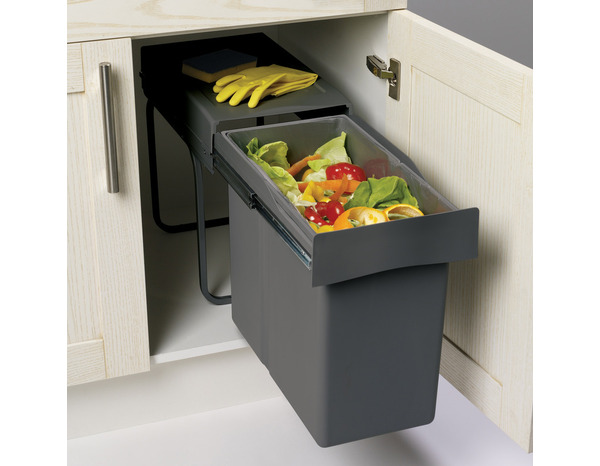 Poubelle tri coulissant 30 L/30 cm H. 40 cm x l. 25,5 cm - Cooke and Lewis - Brico Dépôt