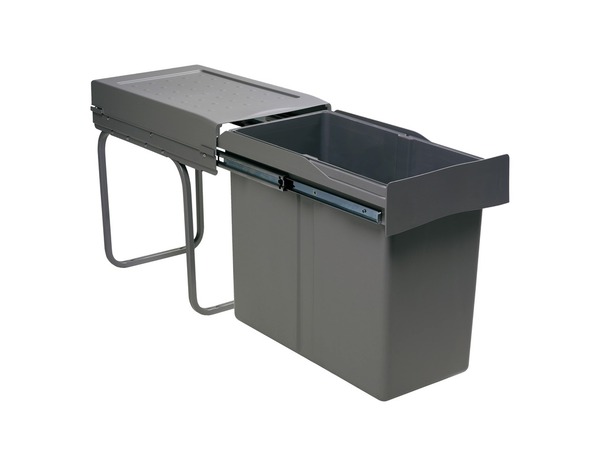 Poubelle tri coulissant 30 L/30 cm H. 40 cm x l. 25,5 cm - Cooke and Lewis - Brico Dépôt