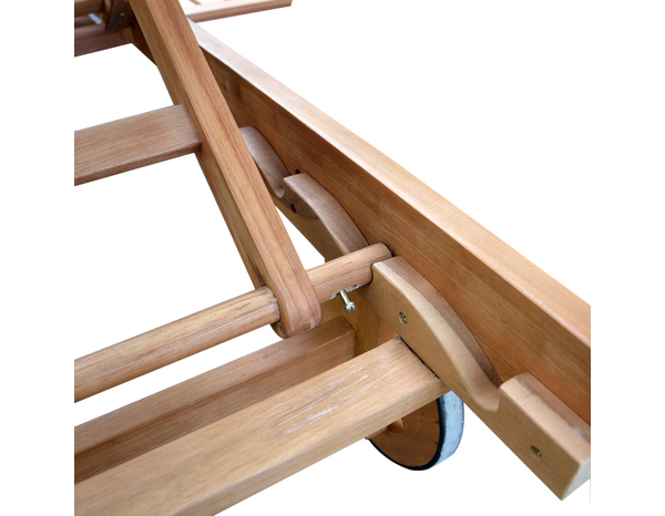 Bain de soleil acacia "CALYANTA" - L. 200 x P. 71x H. 89 cm - Marque BLOOMA - Brico Dépôt