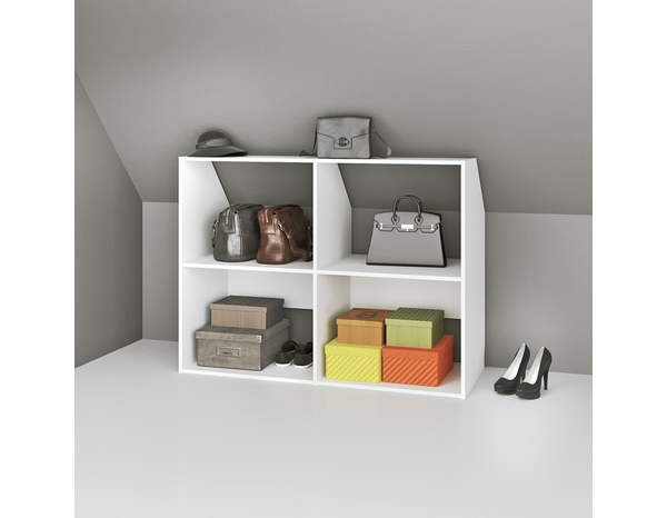 Kit dressing blanc sous pentes "Dom"- H. 67/90 x L. 120 x P. 48 cm - Cooke and Lewis - Brico Dépôt