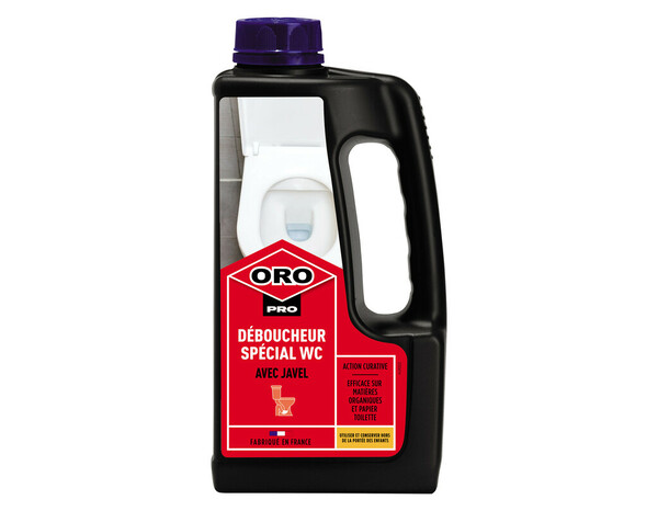 Déboucheur spécial WC avec javel 1L - ORO PRO - Brico Dépôt