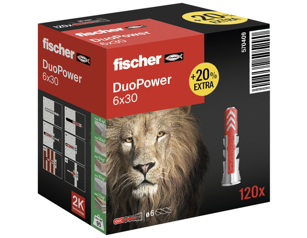 Cheville 6 x 30 - Fischer - Brico Dépôt