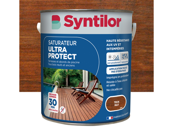 Saturateur ultra protect pour terrasse - Teck - 5 L - Syntilor - Brico Dépôt
