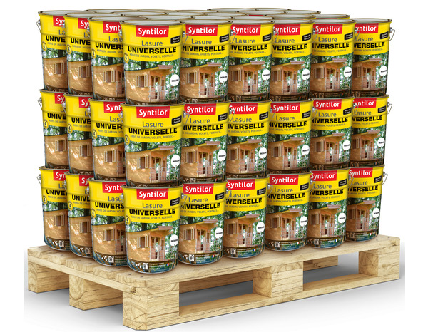 Lasure universelle boiseries extérieures incolore - pot de 5L - Syntilor - Brico Dépôt