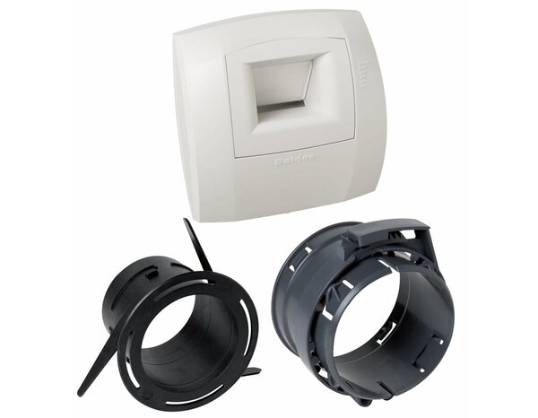 Kit Bahia Curve bain ou Cellier Ø 80 mm - bouche hygroréglable + raccord + collier - Aldes - Brico Dépôt