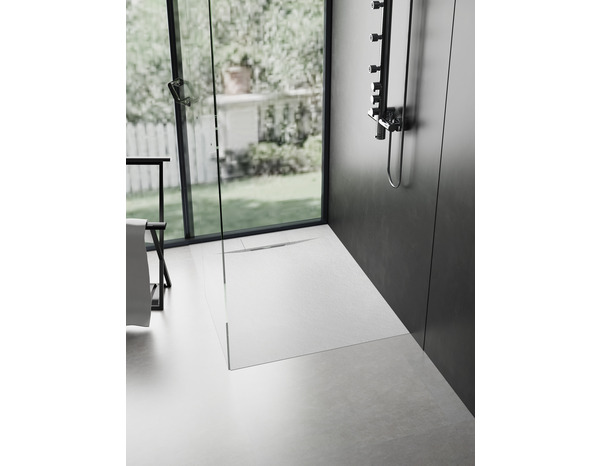 Receveur résine extra plat 80 x 120 cm blanc - Brico Dépôt