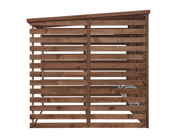 Abri en bois range vélos jusqu'à 4 - L. 186 x l. 201 x H. 204 cm - Marque BLOOMA - Brico Dépôt