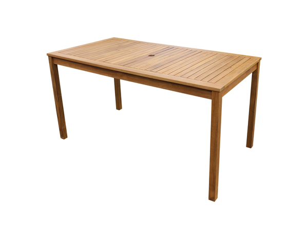 Table en acacia "LEOTIS" - L. 144 x P. 75 x H. 75 cm. - Marque BLOOMA - Brico Dépôt