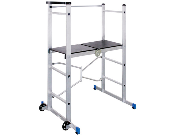 Echafaudage pliant 2 roues en aluminium 2M90 - Brico Dépôt