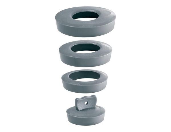 Bouchon universel en caoutchouc gris à poser - Wirquin - Brico Dépôt