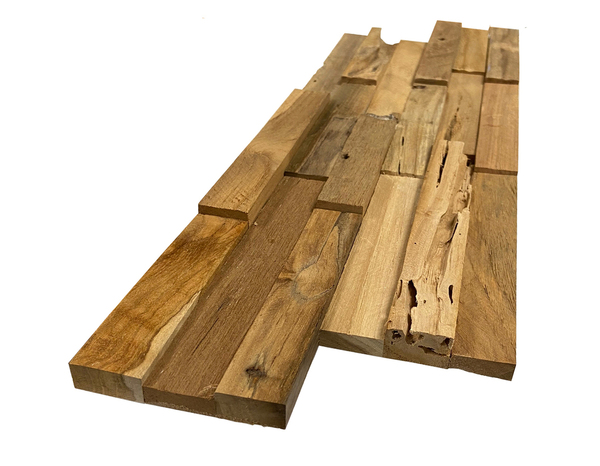 Lot de 5 plaques de parement bois - Brico Dépôt