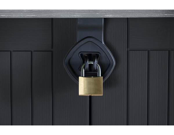 Coffre de rangement extérieur "Sio midi" noir 845 L - Brico Dépôt