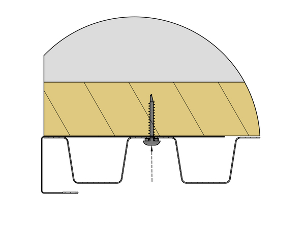 Lot de 25 vis auto-perceuse support bois + rondelle étanche 4,8 X 38 mm noir mat - Brico Dépôt