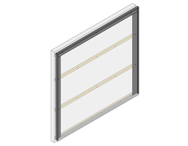 Lot de 2 profilés en U S45 1150 mm noir mat - Brico Dépôt