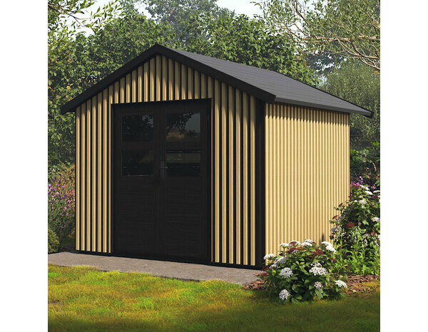 Parement tasseau 40 x 40 mm en acier effet bois 710 x 2300 mm - Brico Dépôt