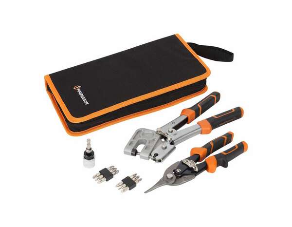 Set de plaquiste 15 pièces avec lame acier chrome vanadium - MAGNUSSON - Brico Dépôt