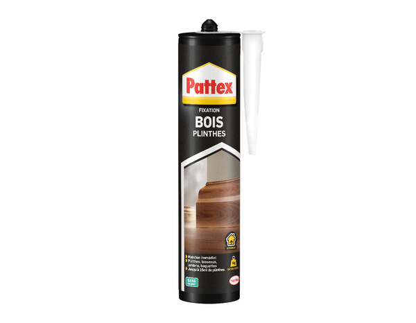 Colle de fixation plinthe et travaux d’intérieur - cartouche de 380 g - Pattex - Brico Dépôt