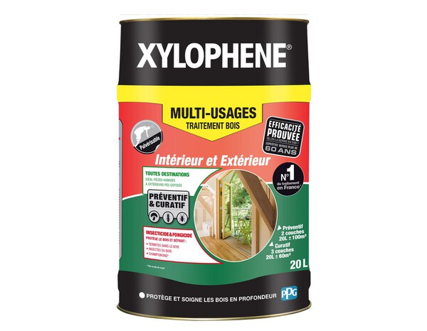 Traitement bois multi-usages intérieur et extérieur 20 L - Xylophene - Brico Dépôt