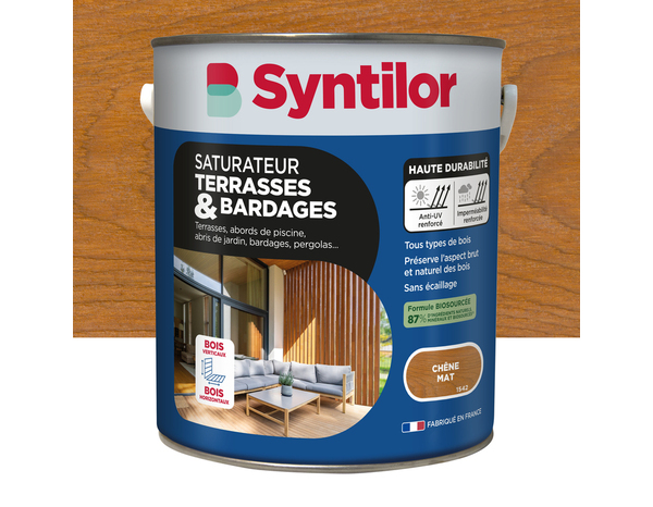 Saturateur bardage chêne 5 L - Syntilor - Brico Dépôt