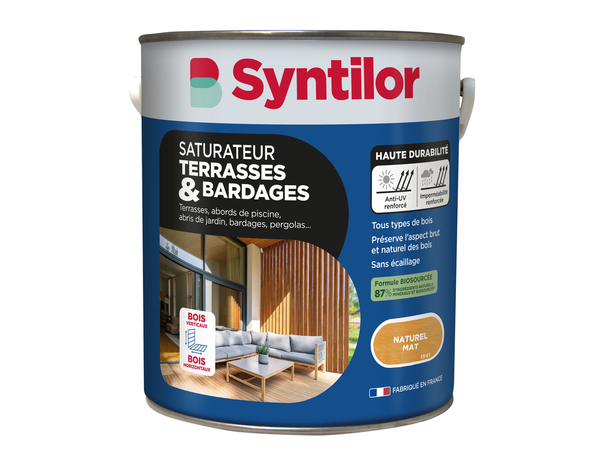 Saturateur bardage naturel 5 L - Syntilor - Brico Dépôt