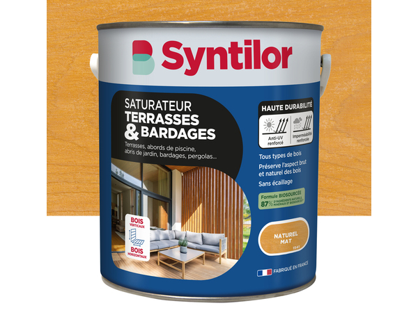 Saturateur bardage naturel 5 L - Syntilor - Brico Dépôt