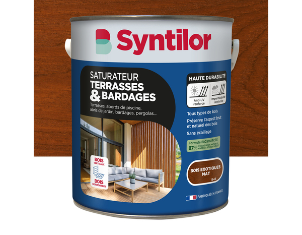 Saturateur bardage bois exotiques 5 L - Syntilor - Brico Dépôt