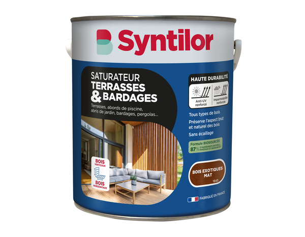 Saturateur bardage bois exotiques 5 L - Syntilor - Brico Dépôt
