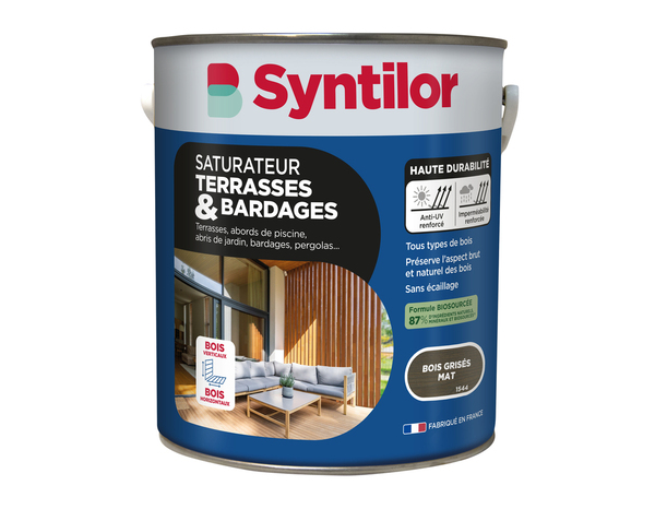 Saturateur bardage gris 5 L - Syntilor - Brico Dépôt