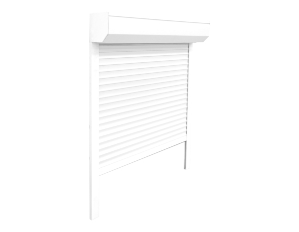 Volet roulant motorisé radio aluminium blanc 215 x 80 cm - GEOM - Brico Dépôt