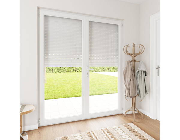 Volet roulant motorisé radio aluminium blanc 215 x 180 cm - GEOM - Brico Dépôt