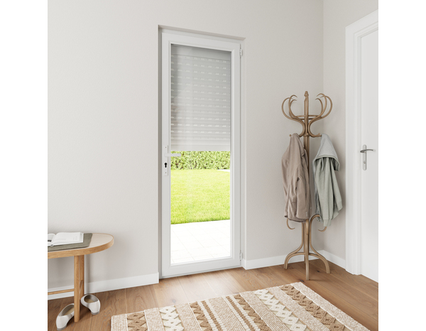 Volet roulant motorisé radio aluminium blanc 215 x 80 cm - GEOM - Brico Dépôt