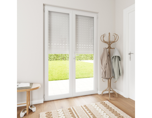 Volet roulant motorisé radio aluminium blanc 215 x 140 cm - GEOM - Brico Dépôt