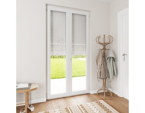 Volet roulant motorisé radio aluminium blanc 225 x 120 cm - GEOM - Brico Dépôt