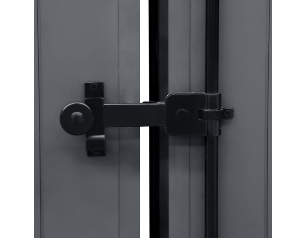 Volet oscillant 2 portes aluminium gris 145 x 120 cm - GEOM - Brico Dépôt