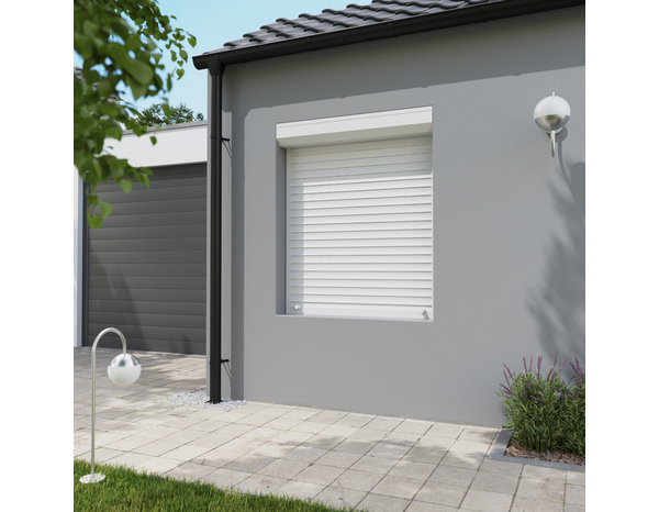 Volet roulant manuel PVC blanc 145 x 120 cm - GEOM - Brico Dépôt