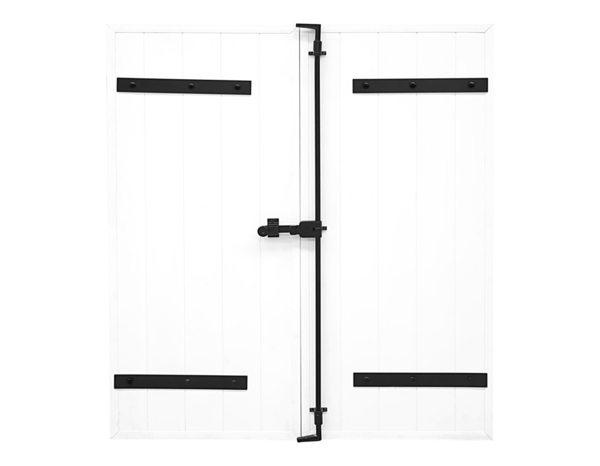 Volet battant manuel 2 panneaux PVC blanc 115 x 100 cm  - GEOM - Brico Dépôt