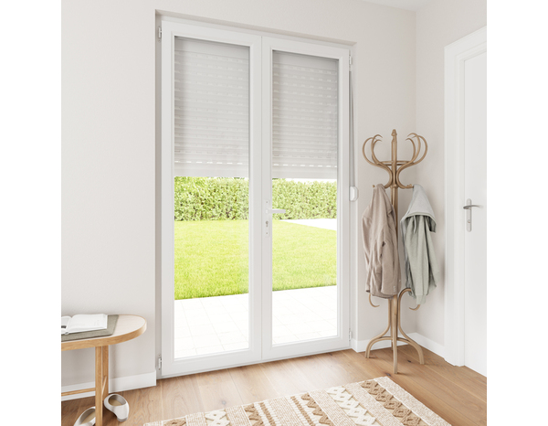 Volet roulant manuel PVC blanc 225 x 140 cm - GEOM - Brico Dépôt