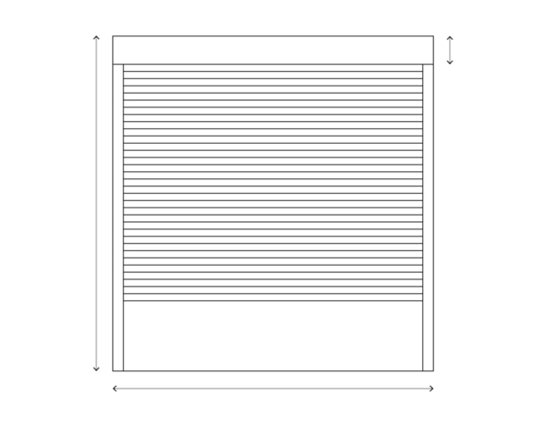 Volet roulant manuel PVC blanc 125 x 120 cm - Brico Dépôt