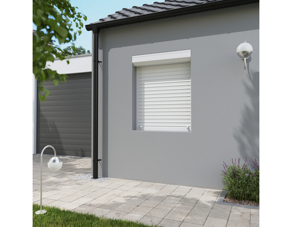 Volet roulant manuel PVC blanc 125 x 120 cm - Brico Dépôt