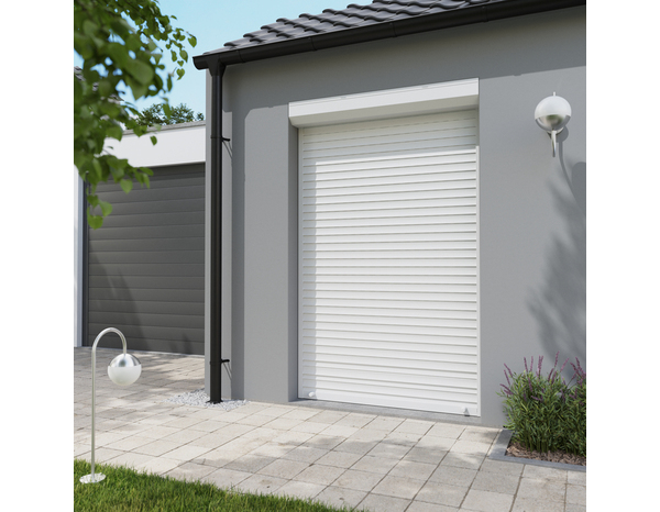 Volet roulant manuel PVC blanc 225 x 140 cm - GEOM - Brico Dépôt