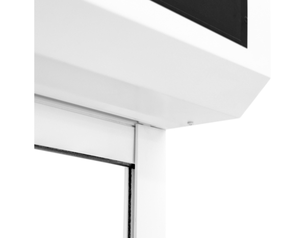 Volet roulant solaire motorisé aluminium blanc 155 x 90 cm - GEOM - Brico Dépôt