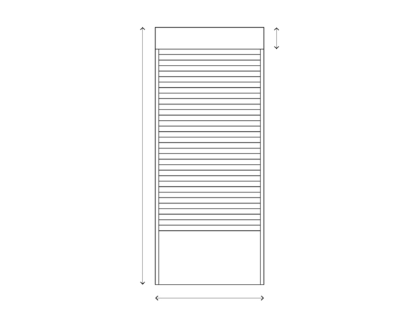 Volet roulant manuel PVC blanc 225 x 120 cm - GEOM - Brico Dépôt