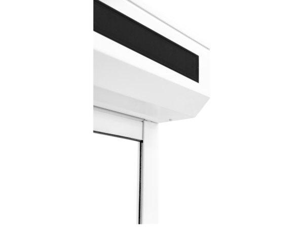 Volet roulant solaire motorisé aluminium blanc 135 x 120 cm - GEOM - Brico Dépôt