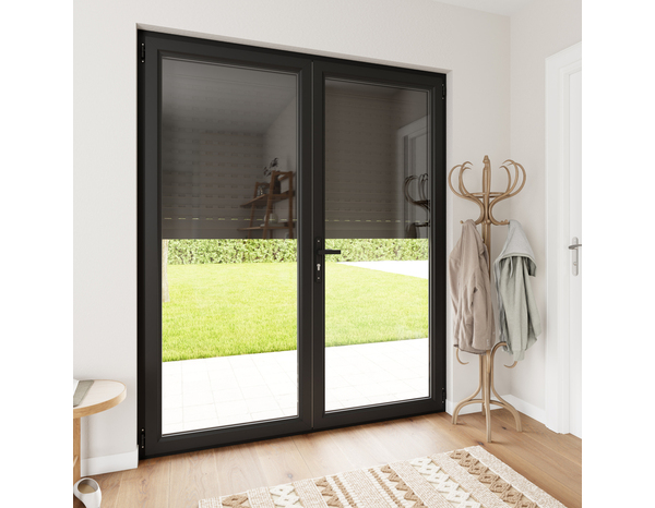 Volet roulant motorisé aluminium gris 215 x 240 cm - GEOM - Brico Dépôt