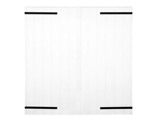 Volet battant 2 panneaux PVC blanc 125 x 120 cm - GEOM - Brico Dépôt