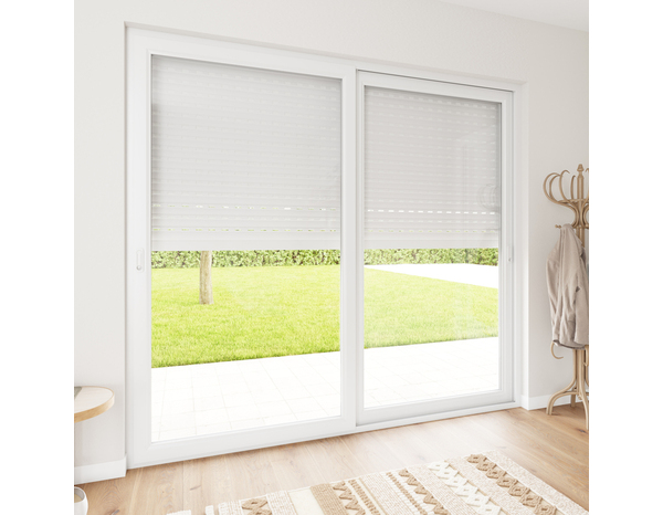 Volet roulant solaire motorisé aluminium blanc 215 x 240 cm - GEOM - Brico Dépôt