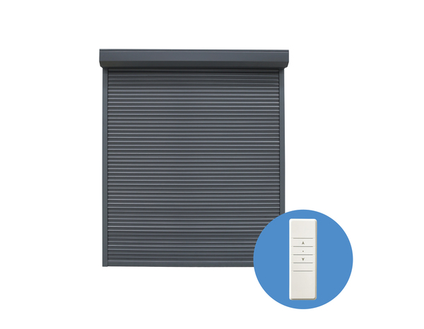 Volet roulant aluminium gris 145 x 120 cm - GEOM - Brico Dépôt