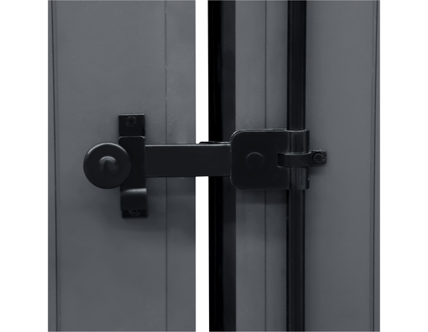 Volet battant 2 panneaux aluminium gris 125 x 120 cm - GEOM - Brico Dépôt